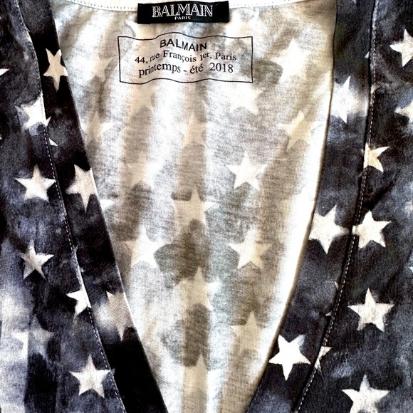Balmain print shirt limited edition for American flag, size FR36 - Picture 3 of 3